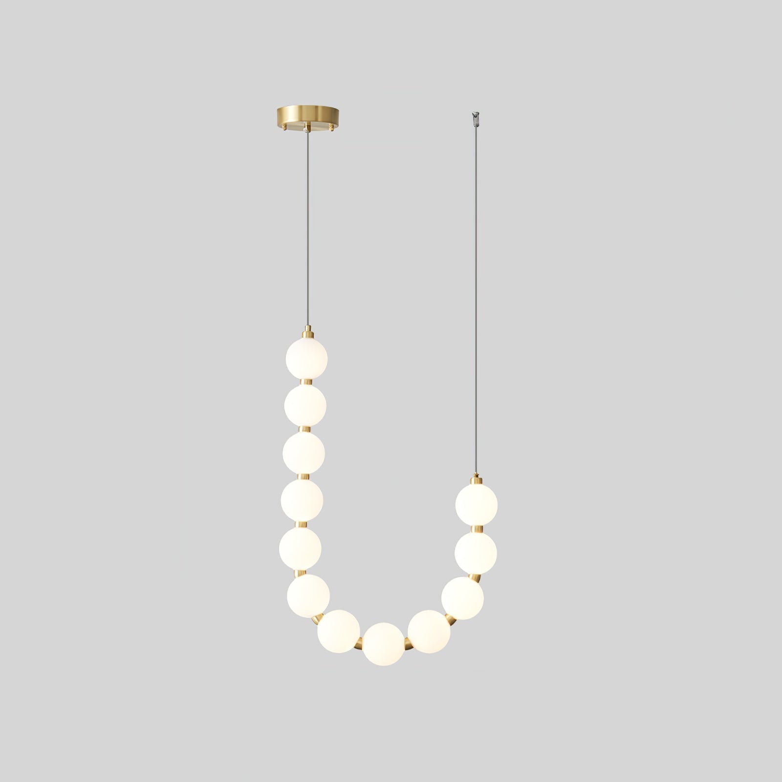 Pearl Chandelier | Modern Glass Globe Ceiling Light for Dining Room | Lologe