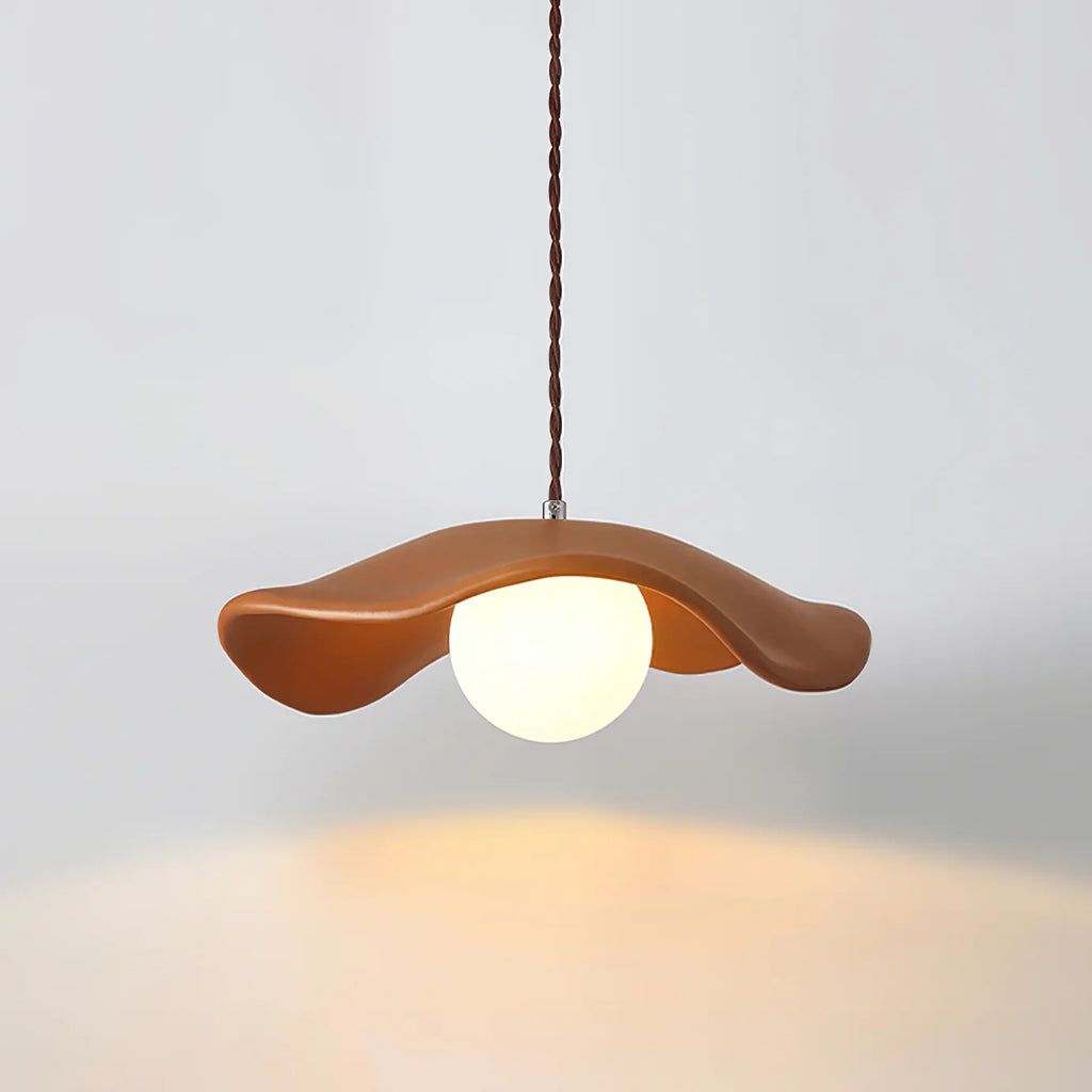 Resin Pendant Light | Modern Hat-Shaped Ceiling Lighting for Dining Room | Lologe