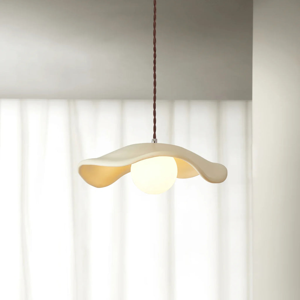 Resin Pendant Light | Modern Hat-Shaped Ceiling Lighting for Dining Room | Lologe