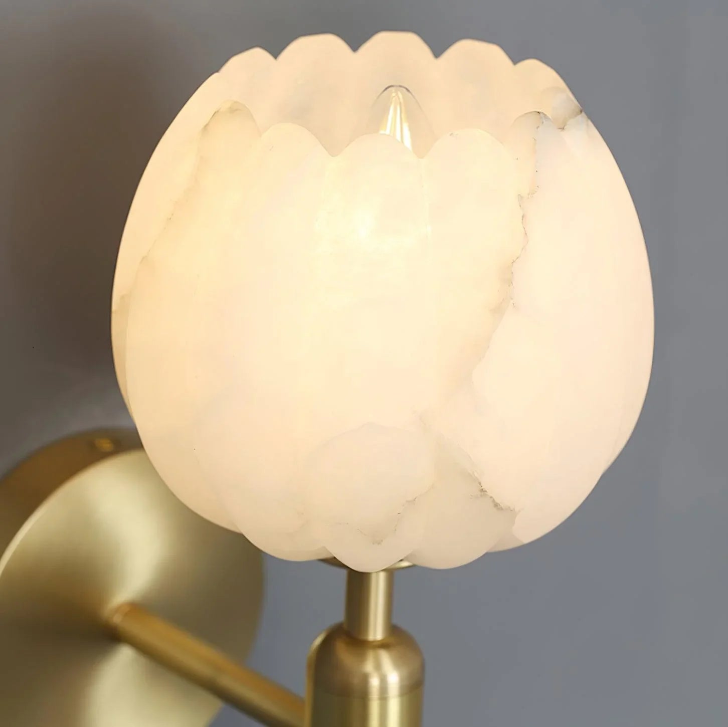 Marble Wall Lamp | Rose Design Modern Wall Light for Bedroom & Hallway | Lologe