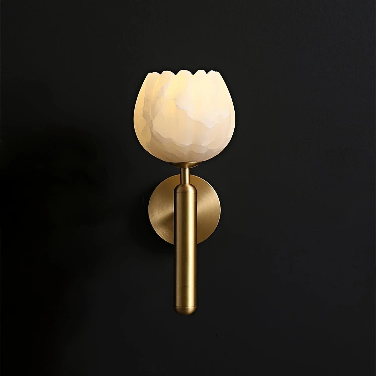 Marble Wall Lamp | Rose Design Modern Wall Light for Bedroom & Hallway | Lologe
