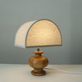 Japanese Wabi Sabi Table Lamp | Bedroom Living Room | Solid Wood Fabric | 1-Light | Vintage Style | Lologe