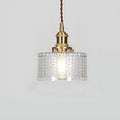 Glass Pendant Light for Kitchen Island | Brass Vintage Jar Shade | Lologe