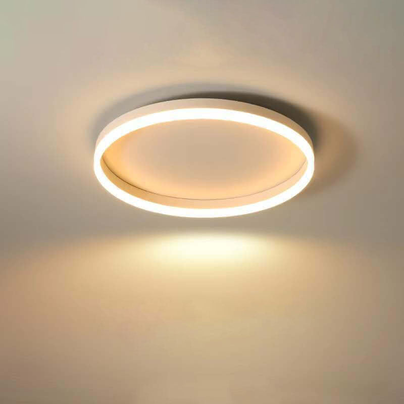 Nordic LED Flush Mount Ceiling Light | Circle Ring | Iron Acrylic | Minimalist Modern | Lologe