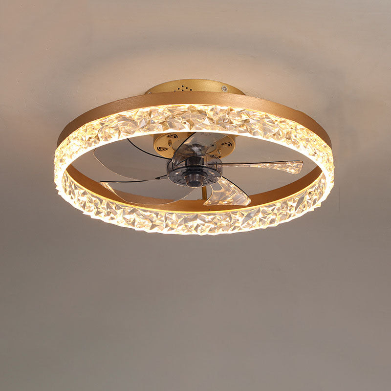 LED Ceiling Fan Light | Modern Ring Design | Semi-Flush Mount | Lologe