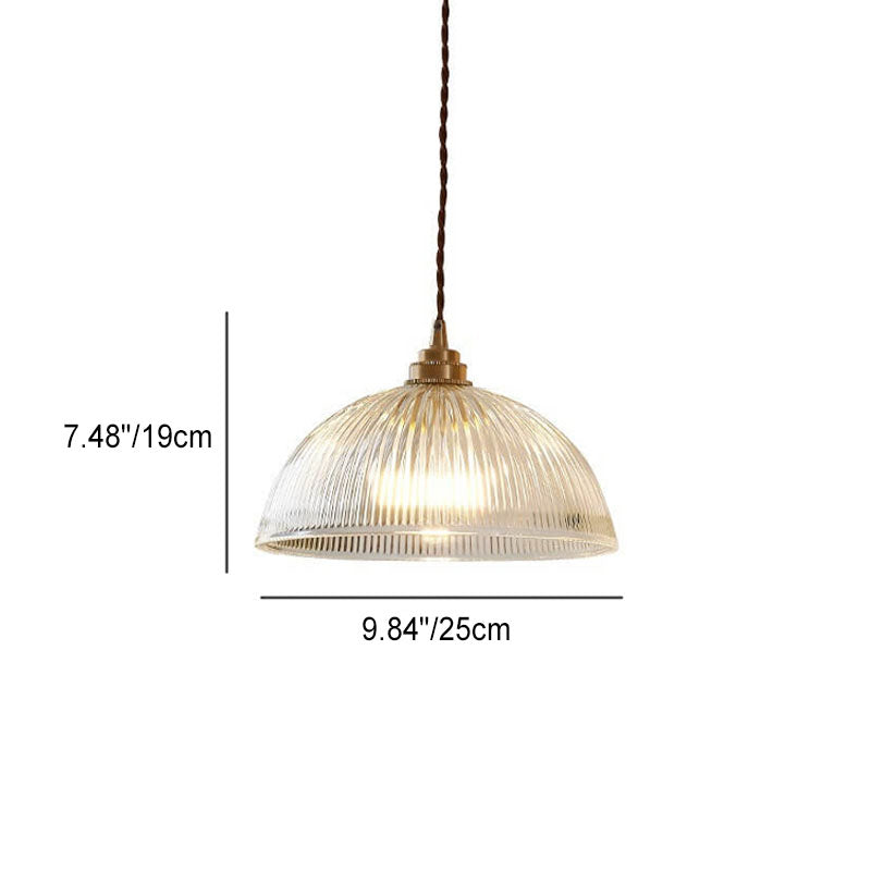 Glass Dome Pendant Light | Kitchen Ambience | Clear Glass Modern Design | Lologe