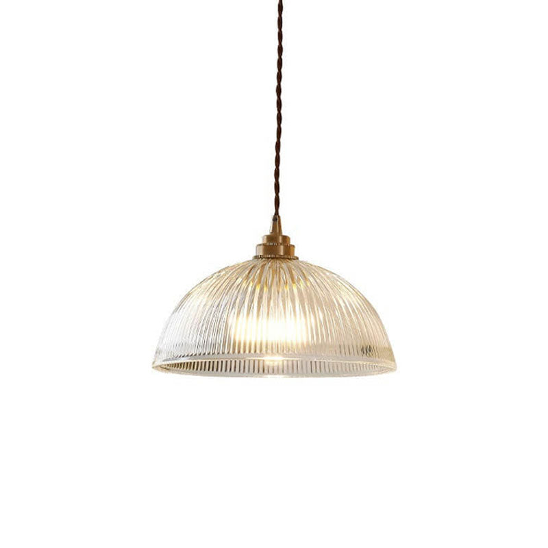 Glass Dome Pendant Light | Kitchen Ambience | Clear Glass Modern Design | Lologe