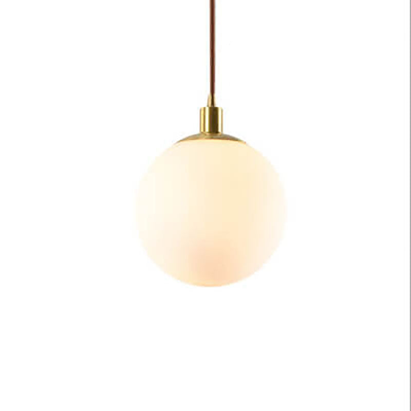 White Globe Pendant Light | Living Room Scandinavian Minimalist Design | Lologe