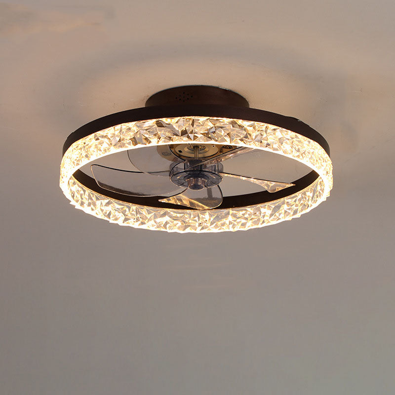 LED Ceiling Fan Light | Modern Ring Design | Semi-Flush Mount | Lologe