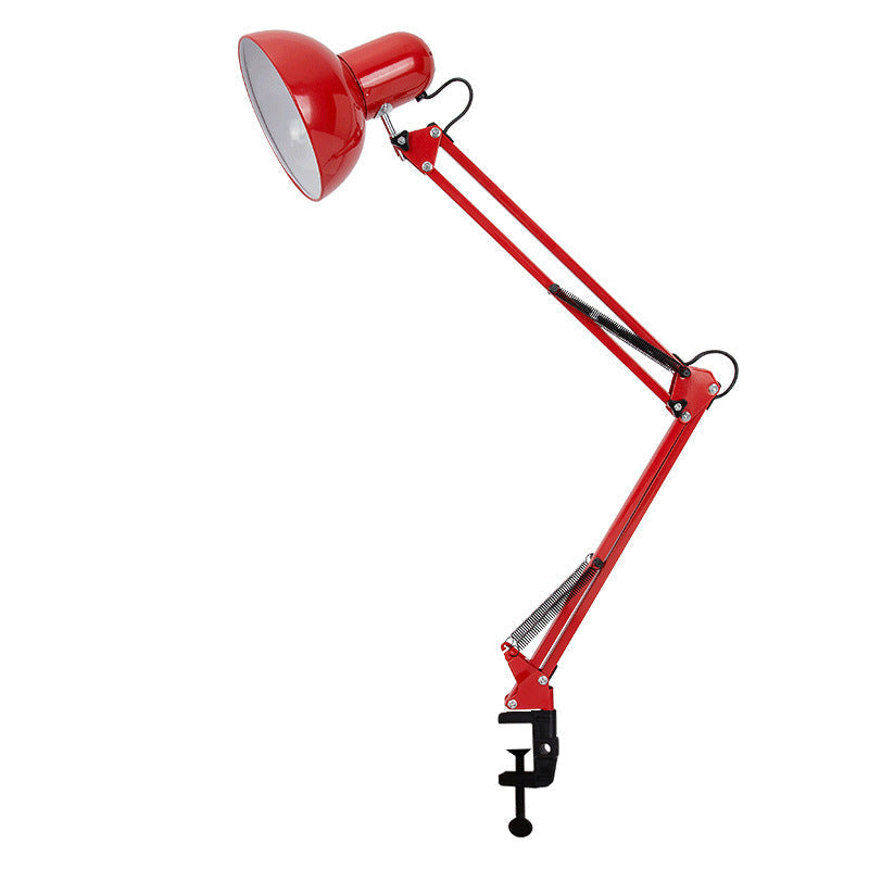 Clip-On Bedroom Table Lamp | Iron & ABS Retractable Long Arm Minimalist | Lologe