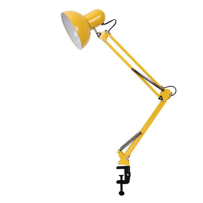 Clip-On Bedroom Table Lamp | Iron & ABS Retractable Long Arm Minimalist | Lologe