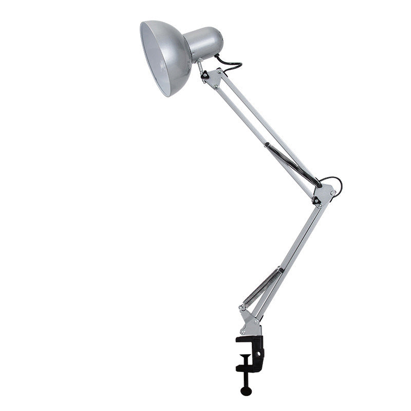 Clip-On Bedroom Table Lamp | Iron & ABS Retractable Long Arm Minimalist | Lologe