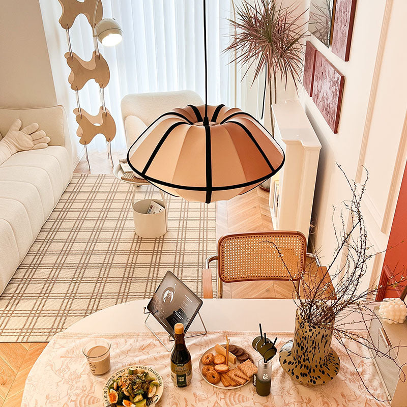 Silk Pendant Light | Dining Room Bedroom Soft Fabric Shade Modern Design | Lologe