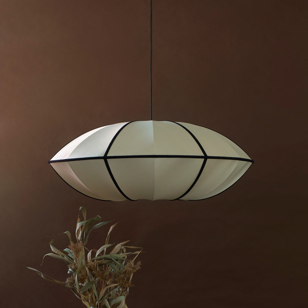 Silk Pendant Light | Dining Room Bedroom Soft Fabric Shade Modern Design | Lologe