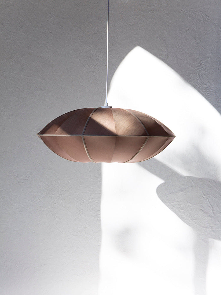 Silk Pendant Light | Dining Room Bedroom Soft Fabric Shade Modern Design | Lologe