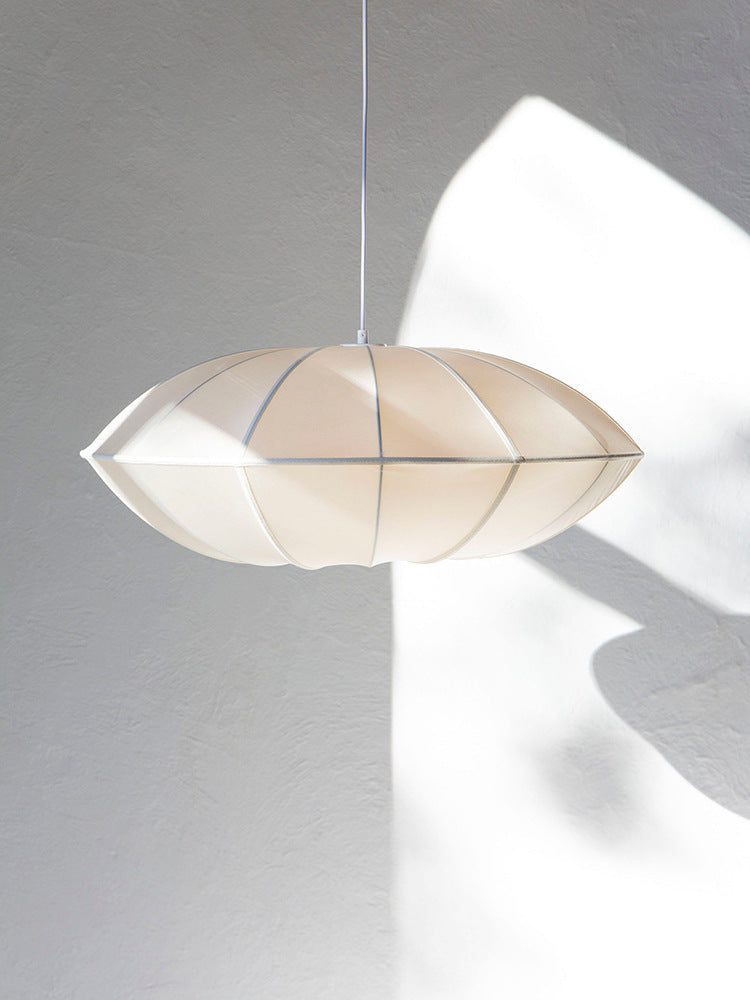 Silk Pendant Light | Dining Room Bedroom Soft Fabric Shade Modern Design | Lologe