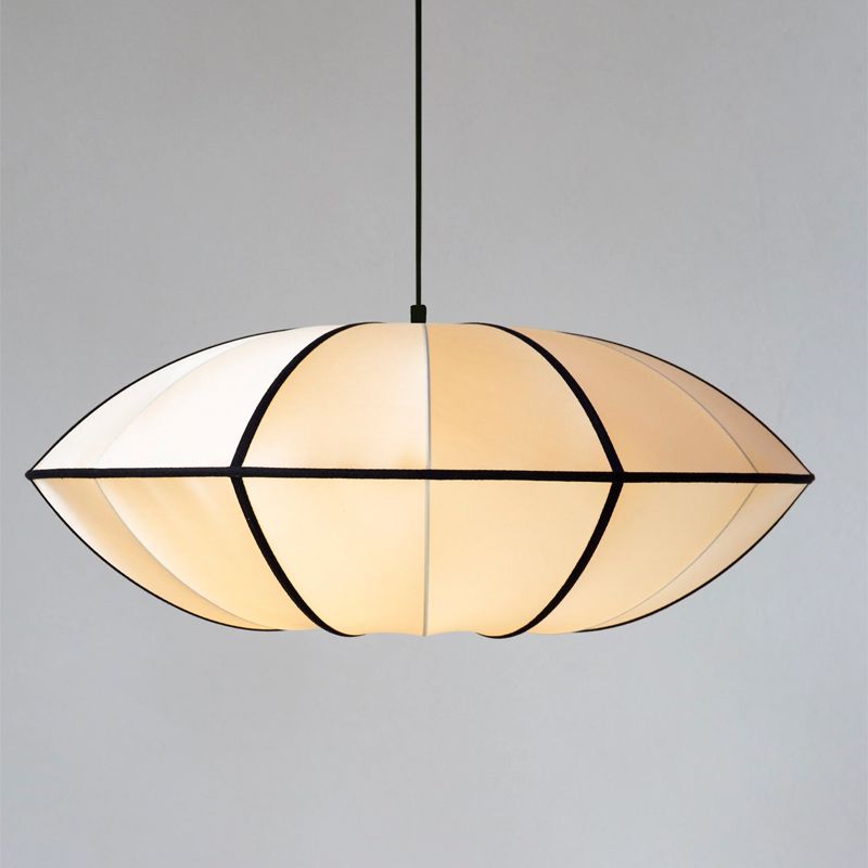 Silk Pendant Light | Dining Room Bedroom Soft Fabric Shade Modern Design | Lologe