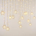 Snowveil - LED Snowflake Curtain Fairy Light String- Window Curtain Lighting