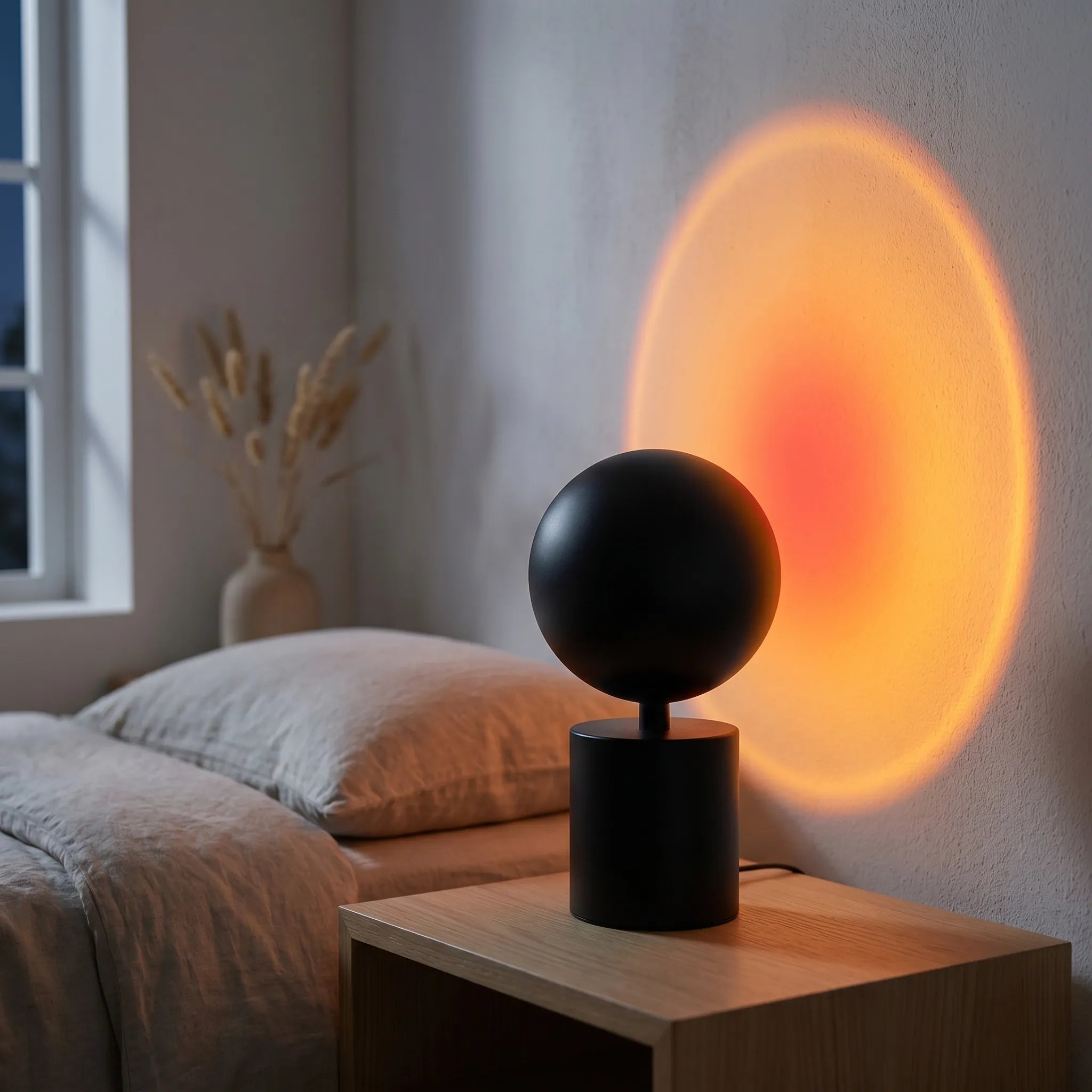 Solantix - USB-Powered Sunset Projection Lamp- Mood Lighting