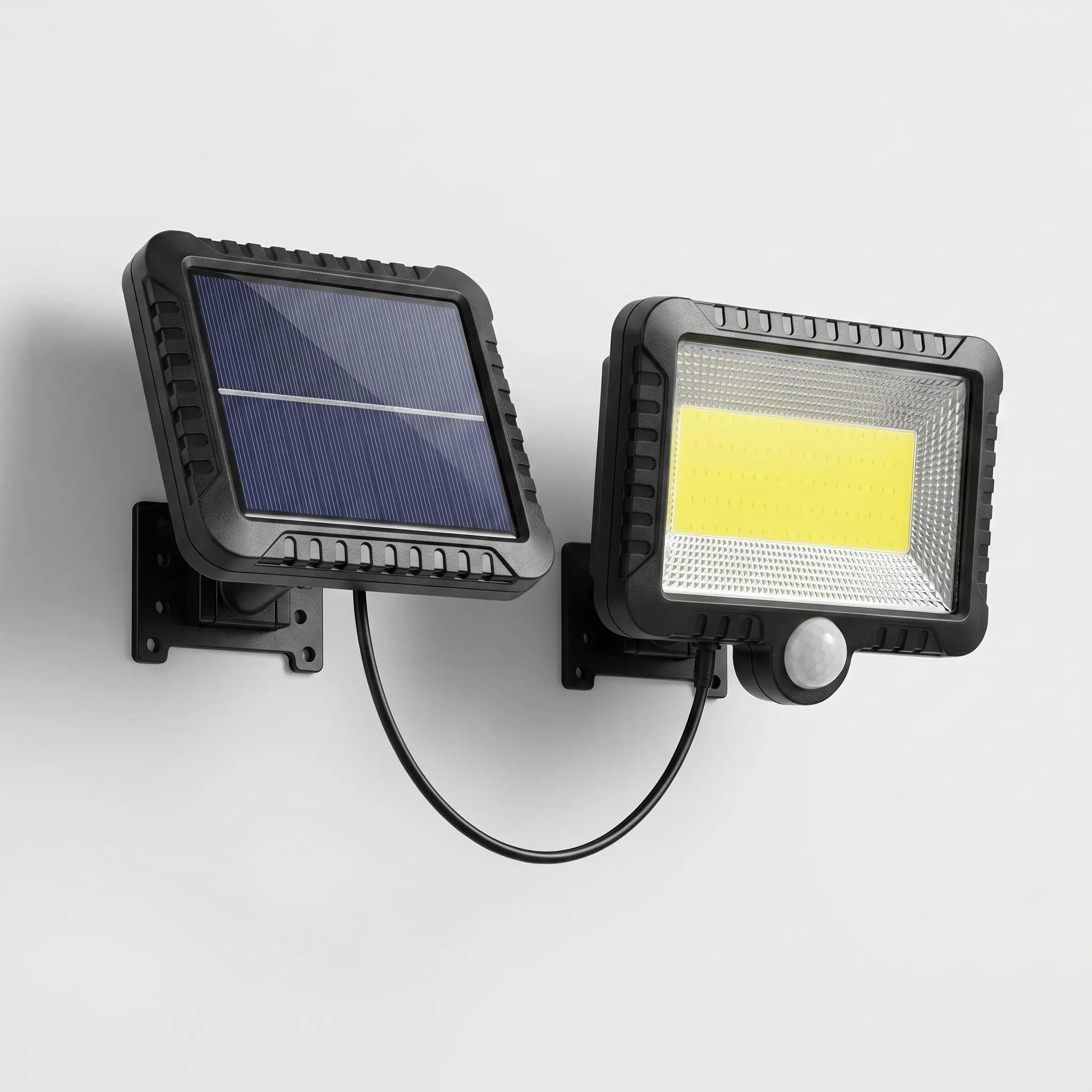 Solarvex - Solar-Powered COB LED Wall Light With Motion Sensor- Motion-Activated Lighting
