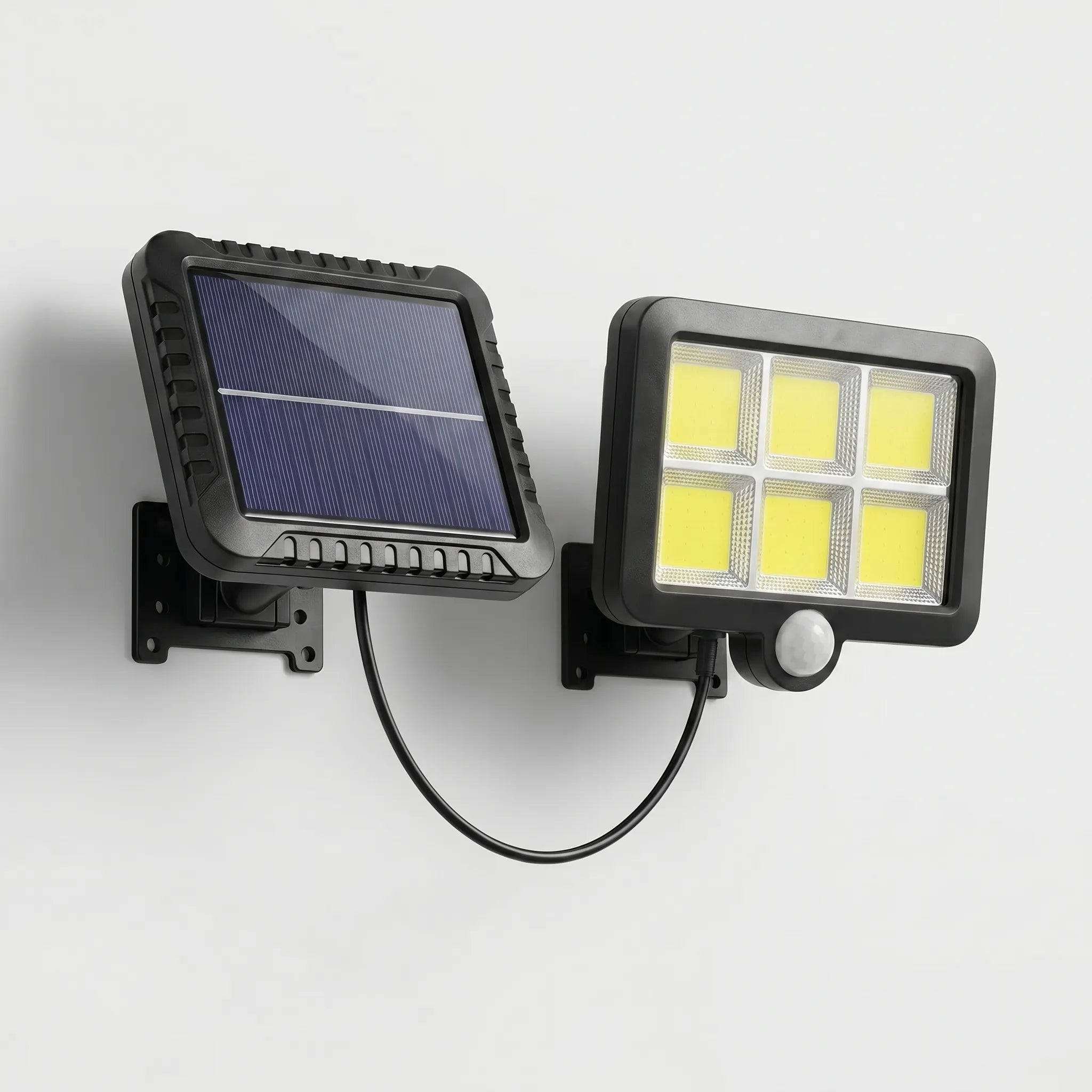 Solarvex - Solar-Powered COB LED Wall Light With Motion Sensor- Motion-Activated Lighting