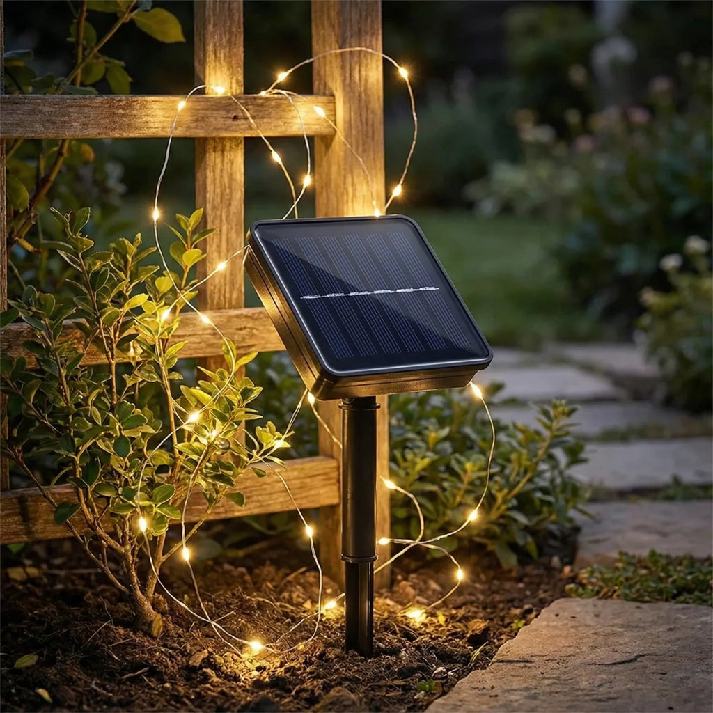 Solarvine - Solar-Powered Outdoor Fairy Light String- Garden Party Lighting