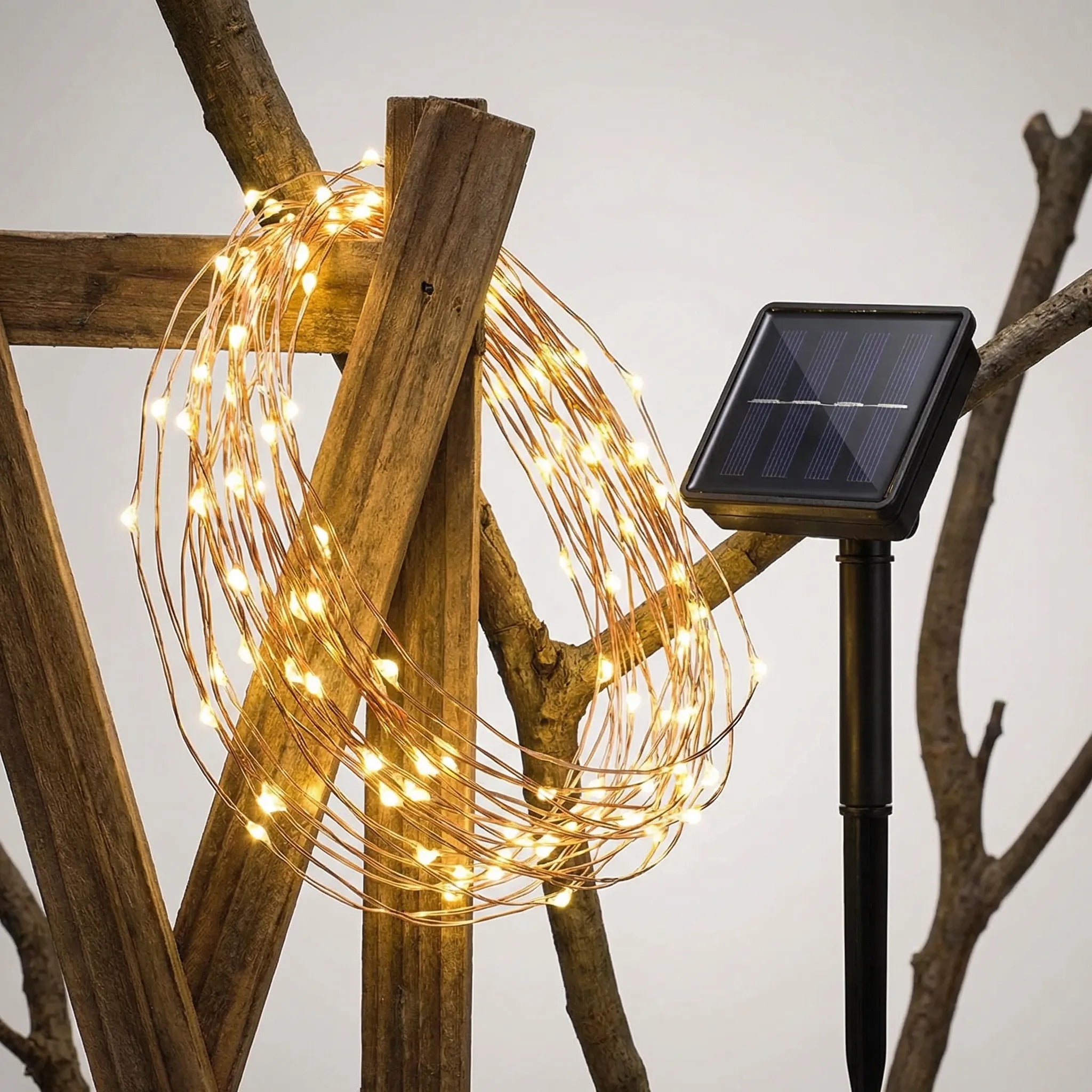 Solarvine - Solar-Powered Outdoor Fairy Light String- Garden Party Lighting