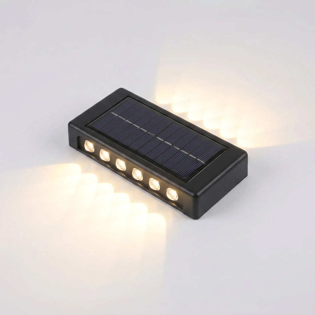 Soluxe - Solar LED Up-Down Wall Light- Accent Wall Lighting