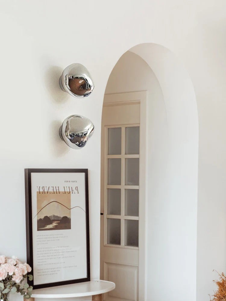 Glass Wall Lamp | Modern Space-Inspired Sconce for Bedroom & Hallway | Lologe