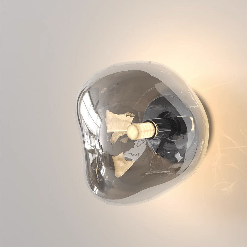 Glass Wall Lamp | Modern Space-Inspired Sconce for Bedroom & Hallway | Lologe