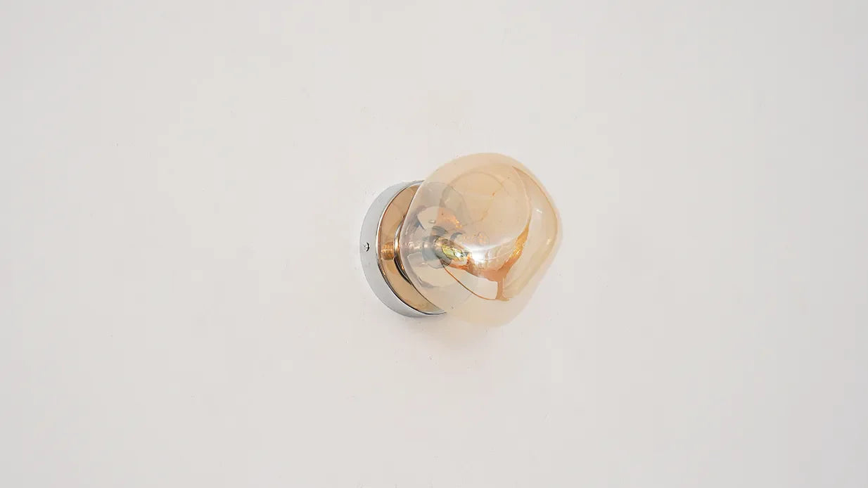 Glass Wall Lamp | Modern Space-Inspired Sconce for Bedroom & Hallway | Lologe
