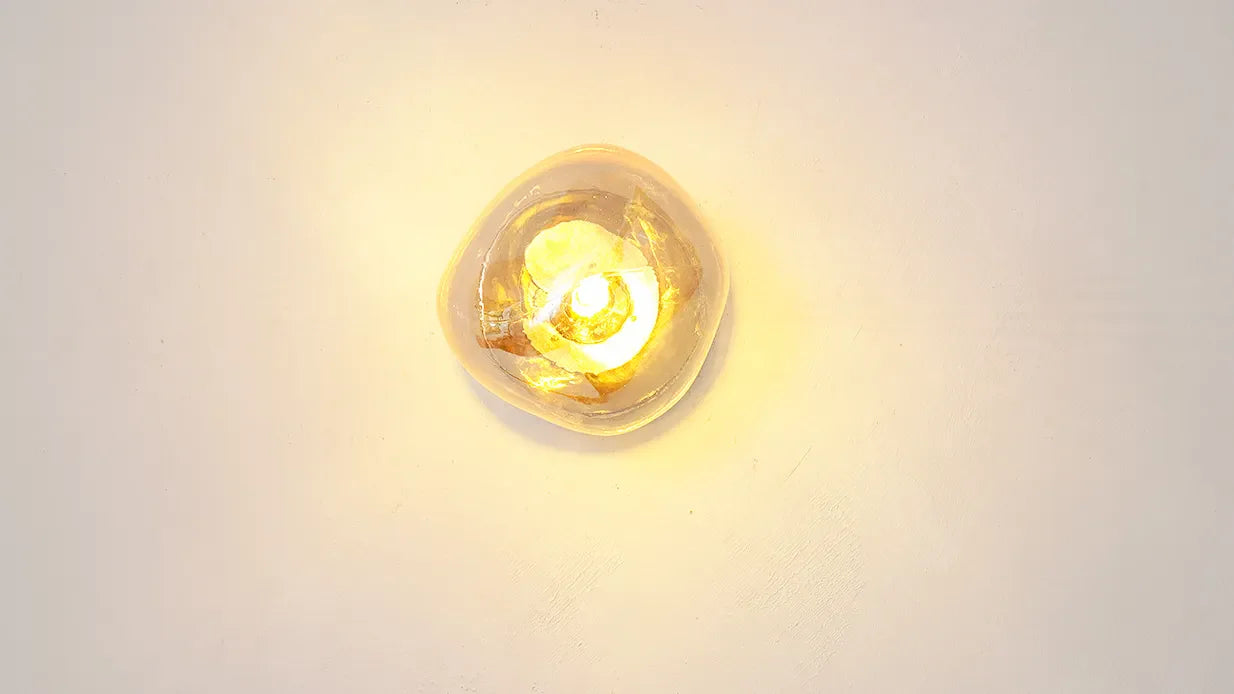 Glass Wall Lamp | Modern Space-Inspired Sconce for Bedroom & Hallway | Lologe