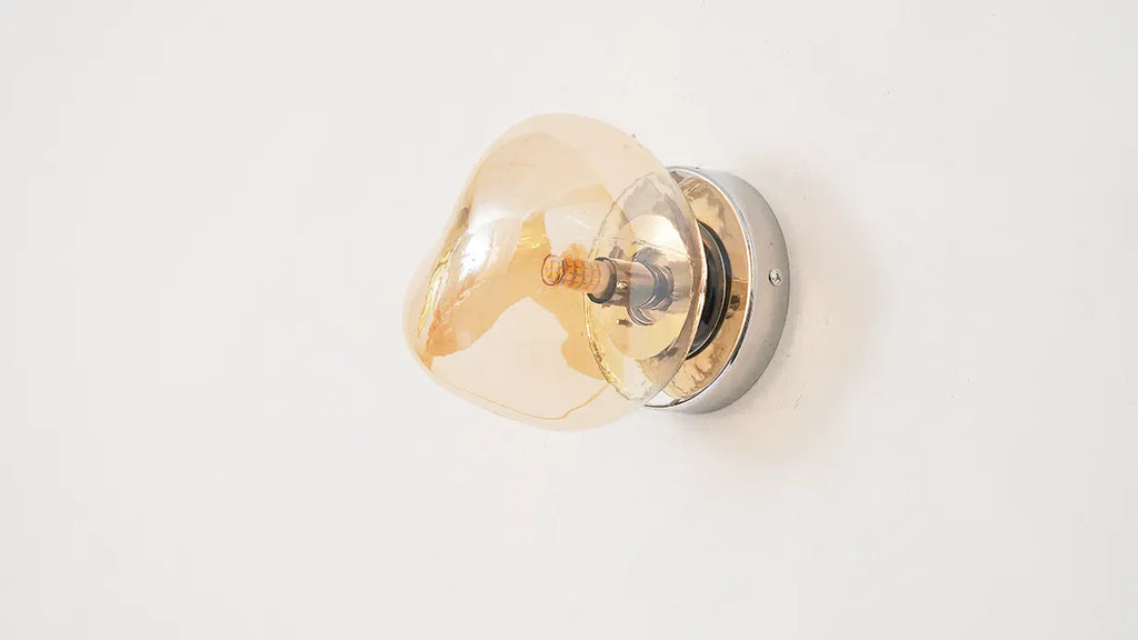 Glass Wall Lamp | Modern Space-Inspired Sconce for Bedroom & Hallway | Lologe