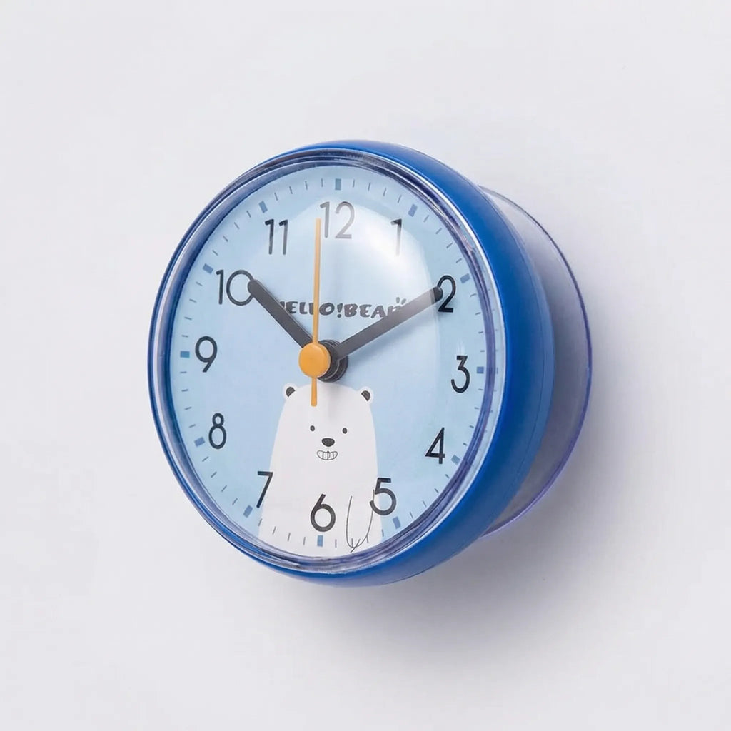 Sticklette - Compact Suction-Mount Quartz Wall Clock- Telling Time Hands-Free