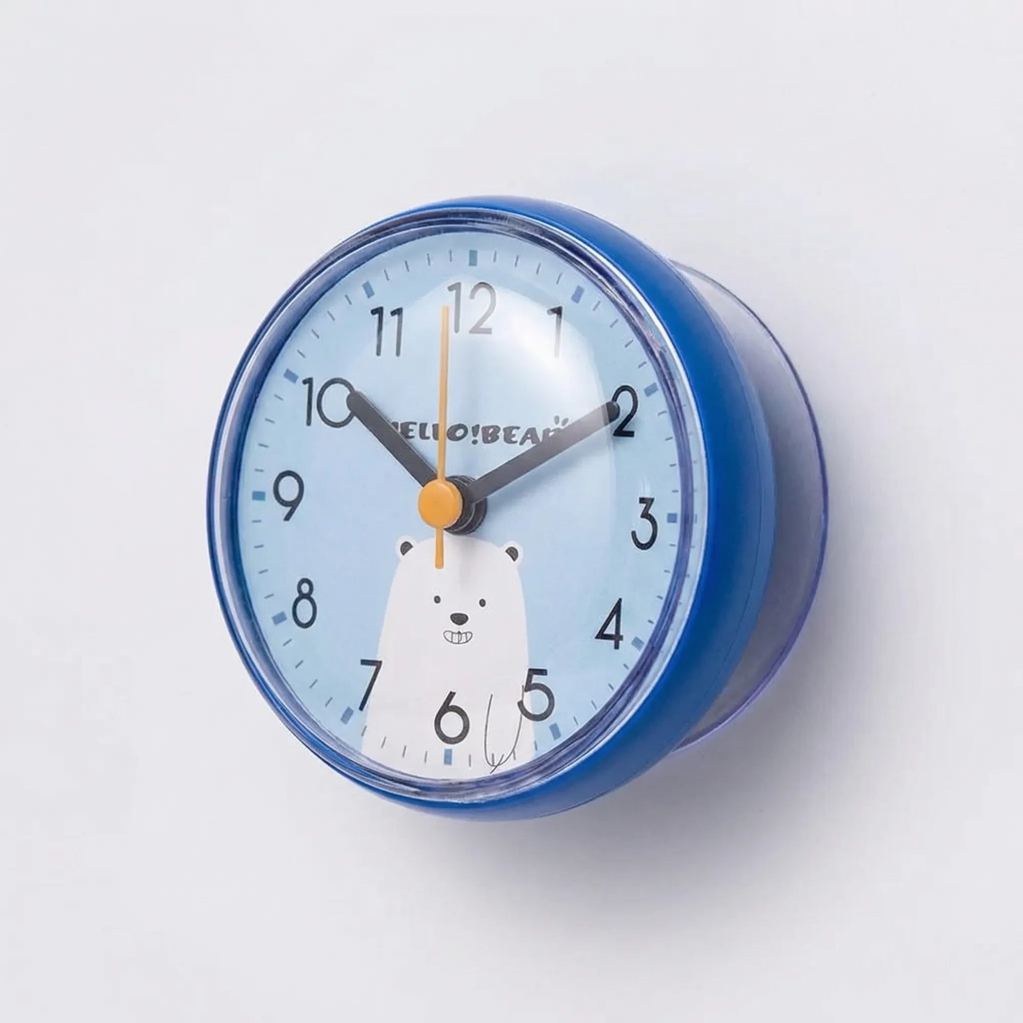 Sticklette - Compact Suction-Mount Quartz Wall Clock- Telling Time Hands-Free
