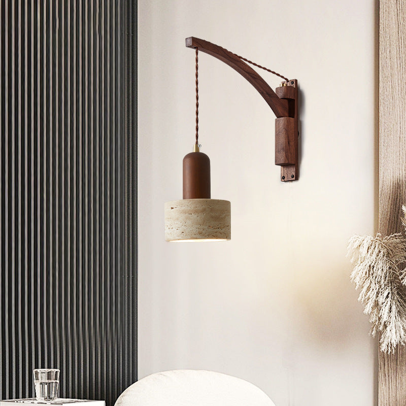 Adjustable Wall Lamp | Telescopic Swing Arm Sconce for Bedroom Lighting | Lologe