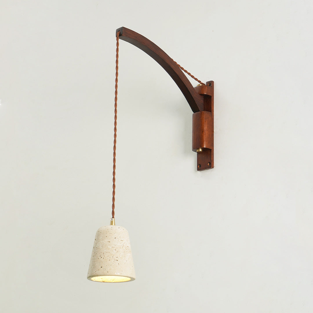 Adjustable Wall Lamp | Telescopic Swing Arm Sconce for Bedroom Lighting | Lologe