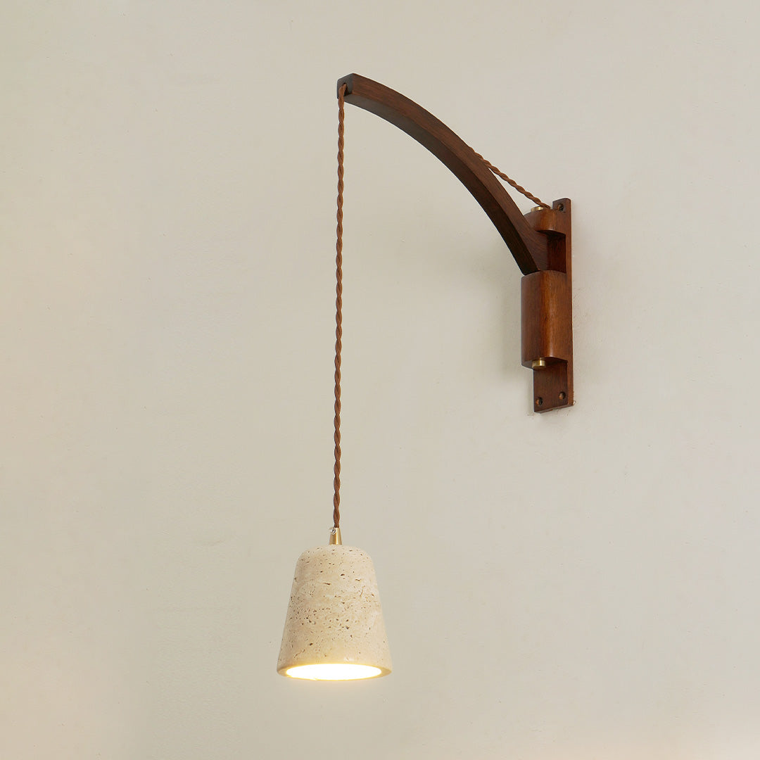 Adjustable Wall Lamp | Telescopic Swing Arm Sconce for Bedroom Lighting | Lologe