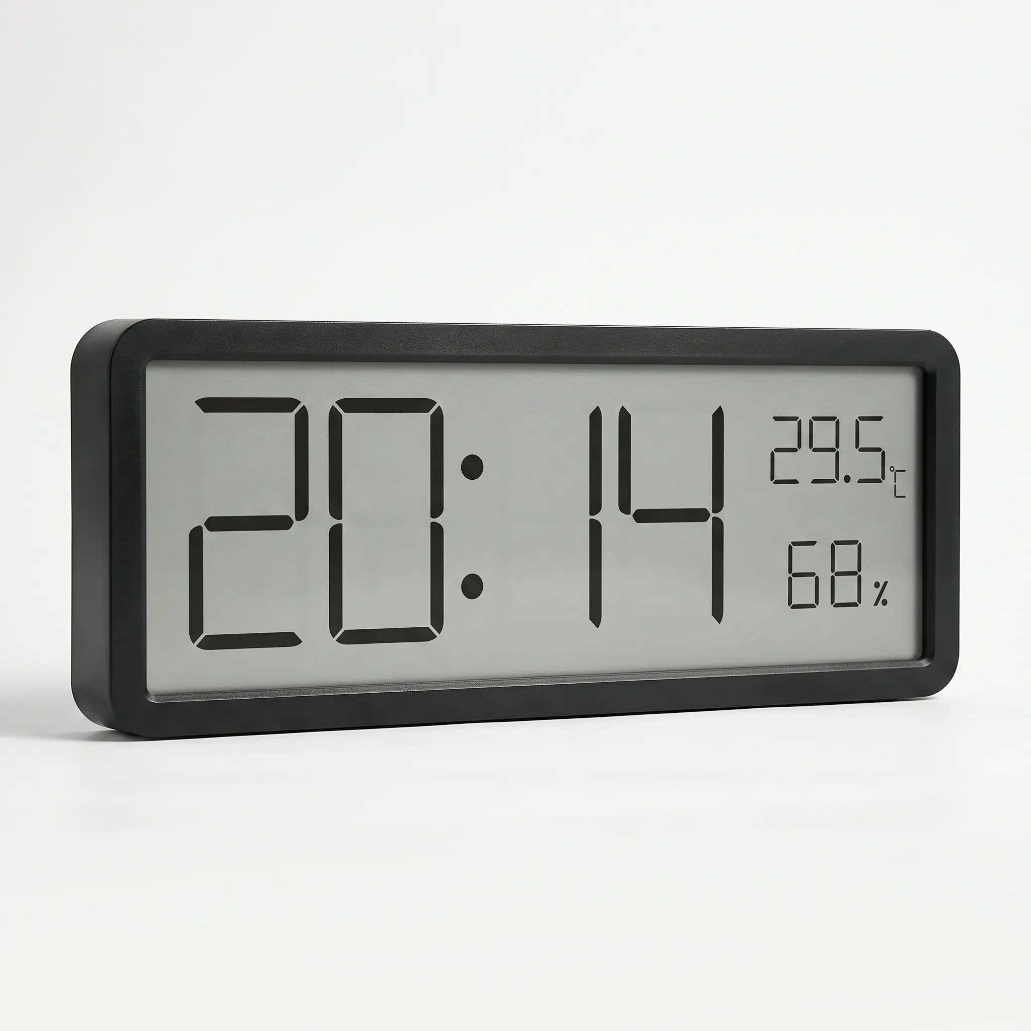 Tempora - LCD Digital Wall Clock With Sensor Display- Track Time Instantly