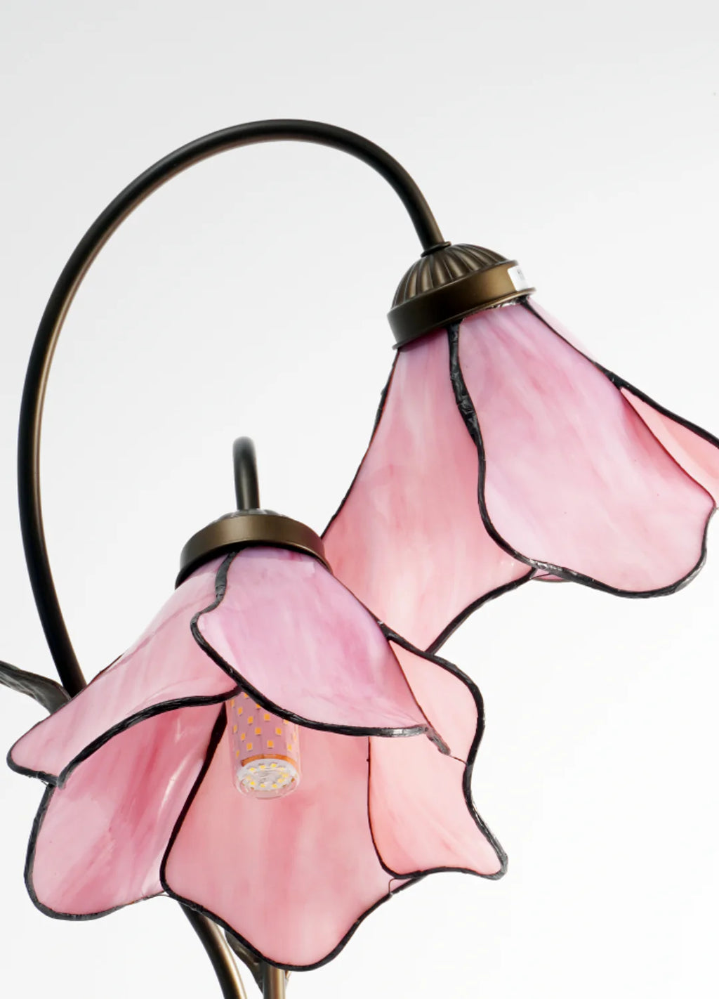 Flower Table Lamp | Bedroom Living Room Metal Glass Floral Design | Lologe