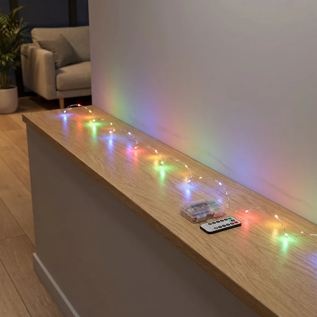 Twinklux - Battery-Powered LED Fairy String Lights- Decorative Event Lighting