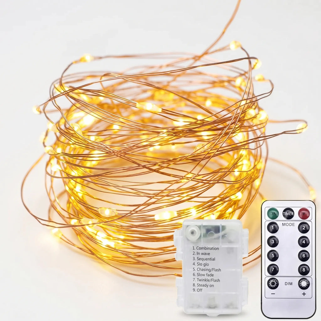 Twinklux - Battery-Powered LED Fairy String Lights- Decorative Event Lighting