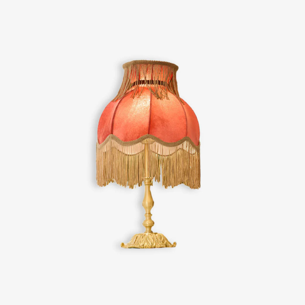 Fringe Table Lamp | Decorative Tassel Shade Bedside Lamp | Bedroom & Living Room | Lologe
