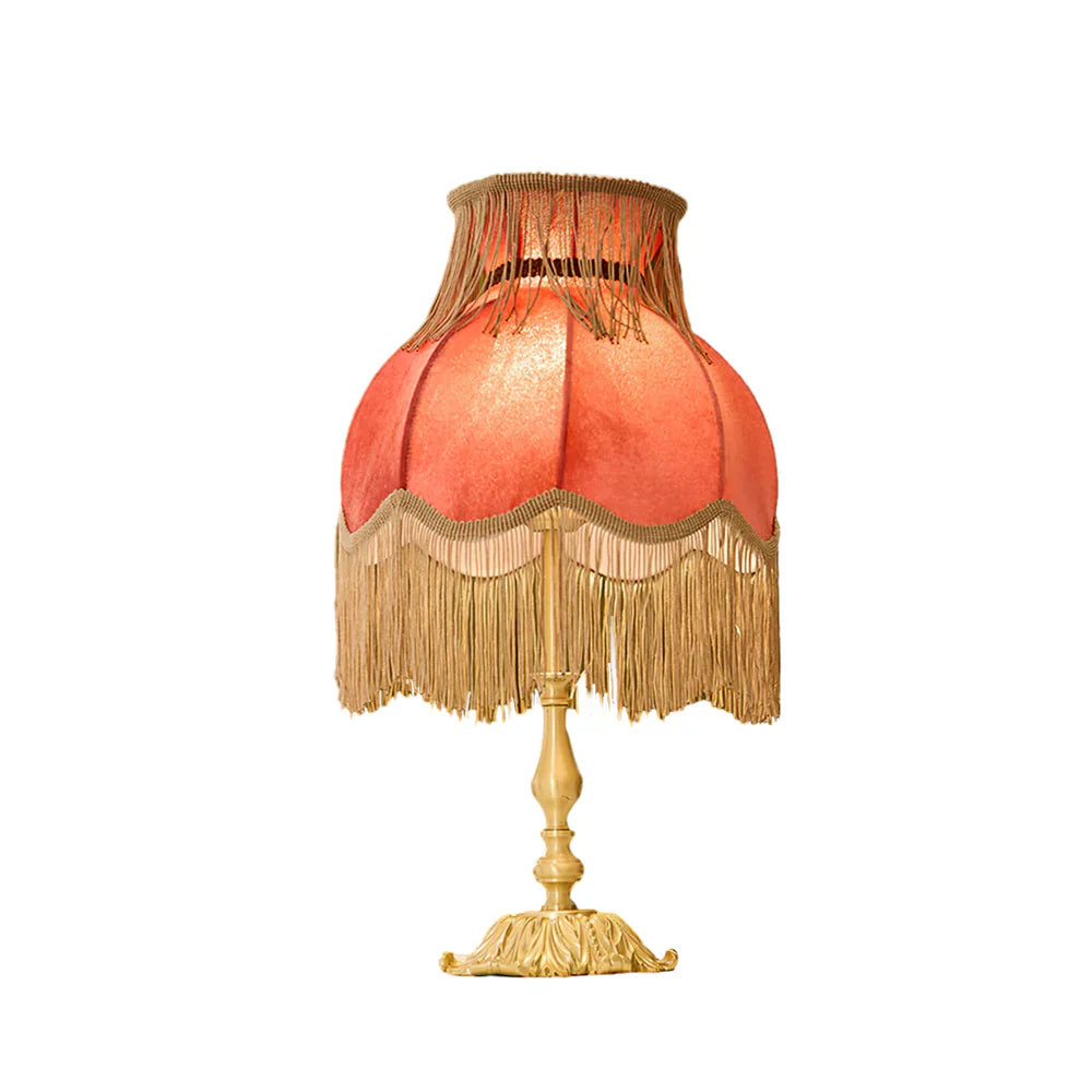 Fringe Table Lamp | Decorative Tassel Shade Bedside Lamp | Bedroom & Living Room | Lologe