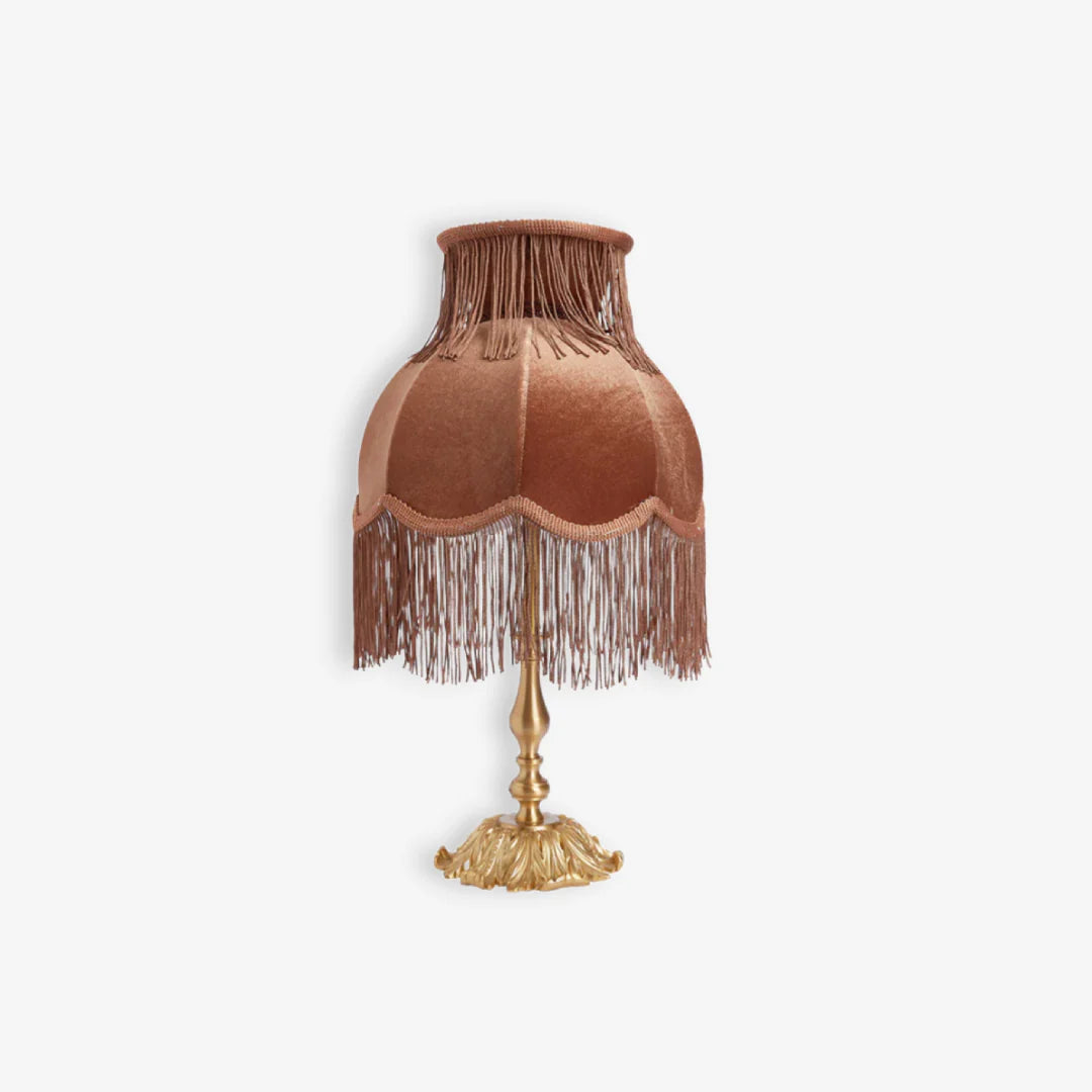 Fringe Table Lamp | Decorative Tassel Shade Bedside Lamp | Bedroom & Living Room | Lologe
