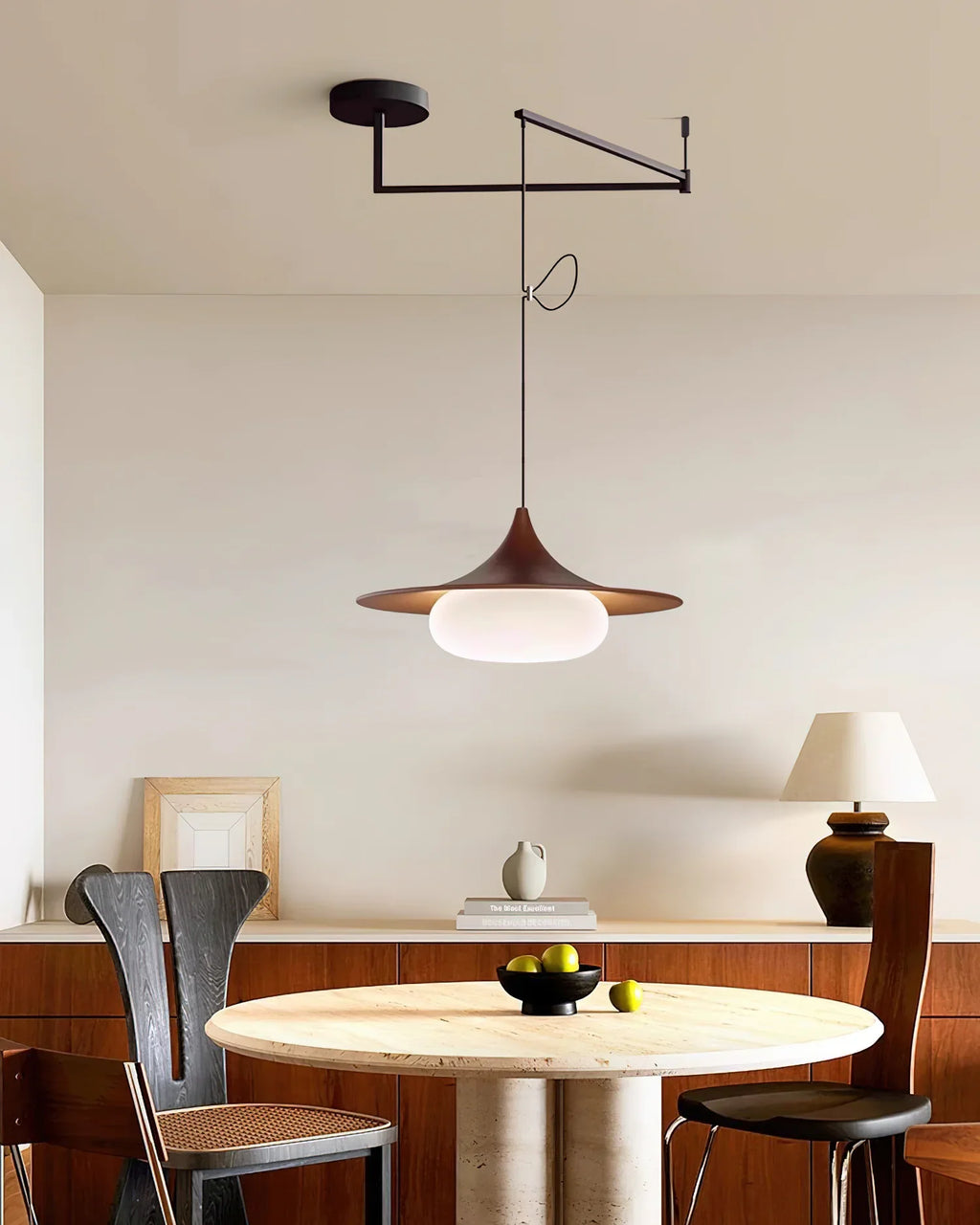 Swing Arm Pendant Light | Adjustable Ceiling Lighting for Dining Room | Lologe