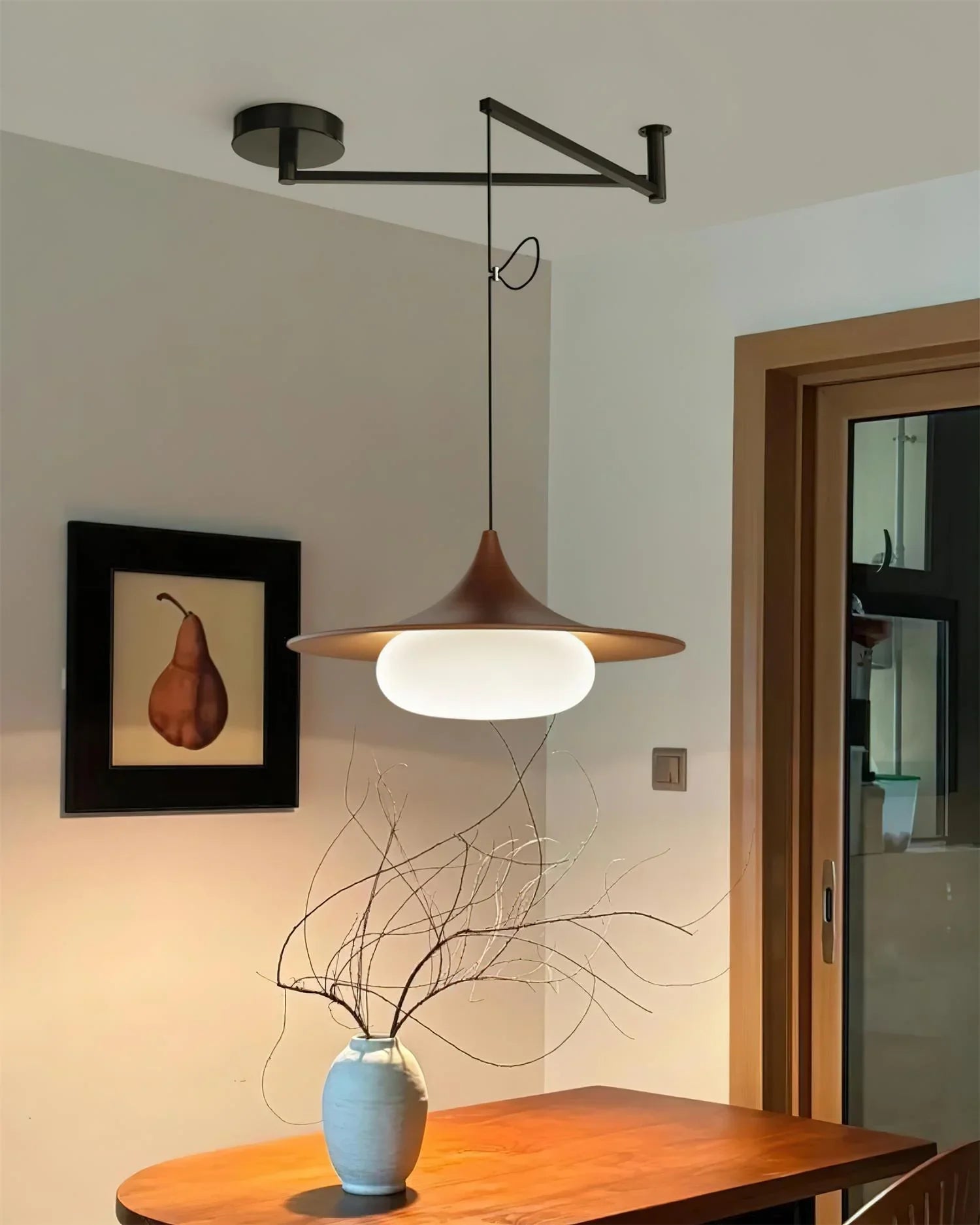 Swing Arm Pendant Light | Adjustable Ceiling Lighting for Dining Room | Lologe