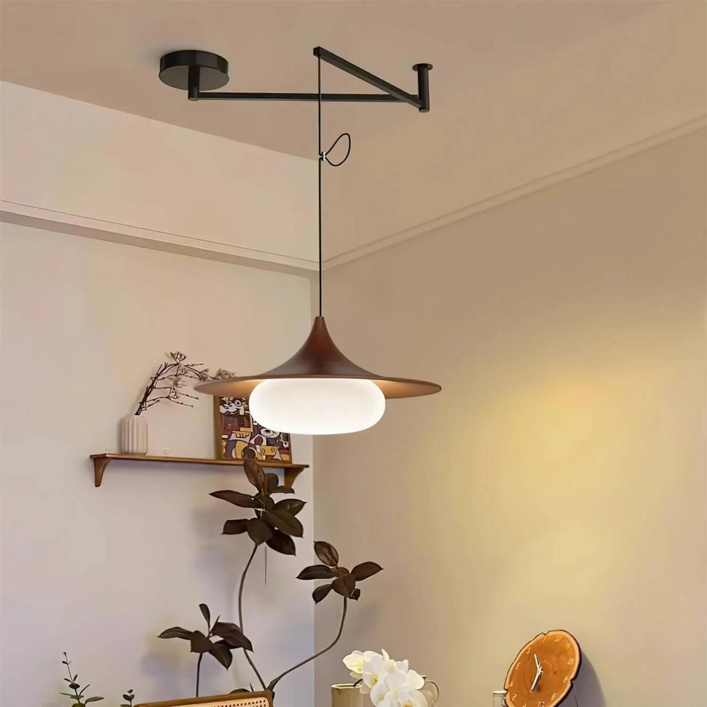 Swing Arm Pendant Light | Adjustable Ceiling Lighting for Dining Room | Lologe