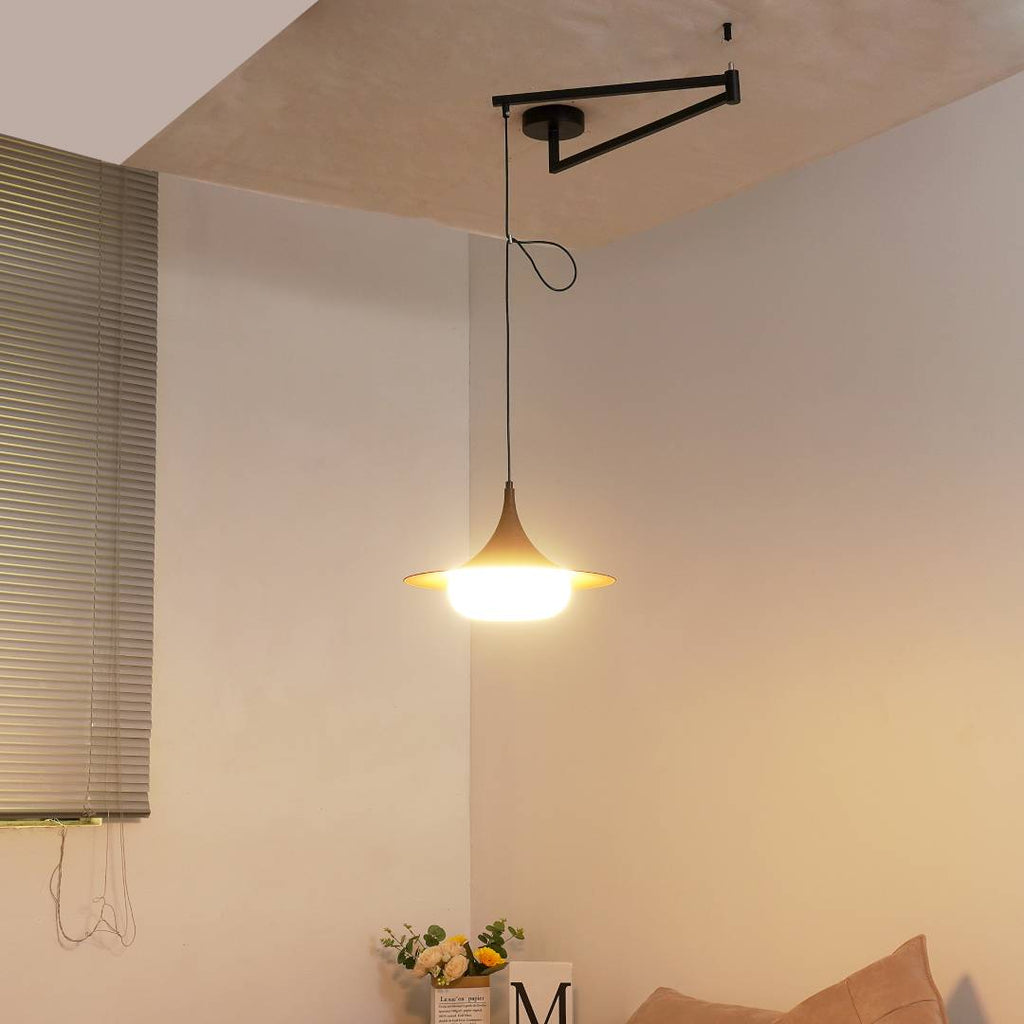 Swing Arm Pendant Light | Adjustable Ceiling Lighting for Dining Room | Lologe