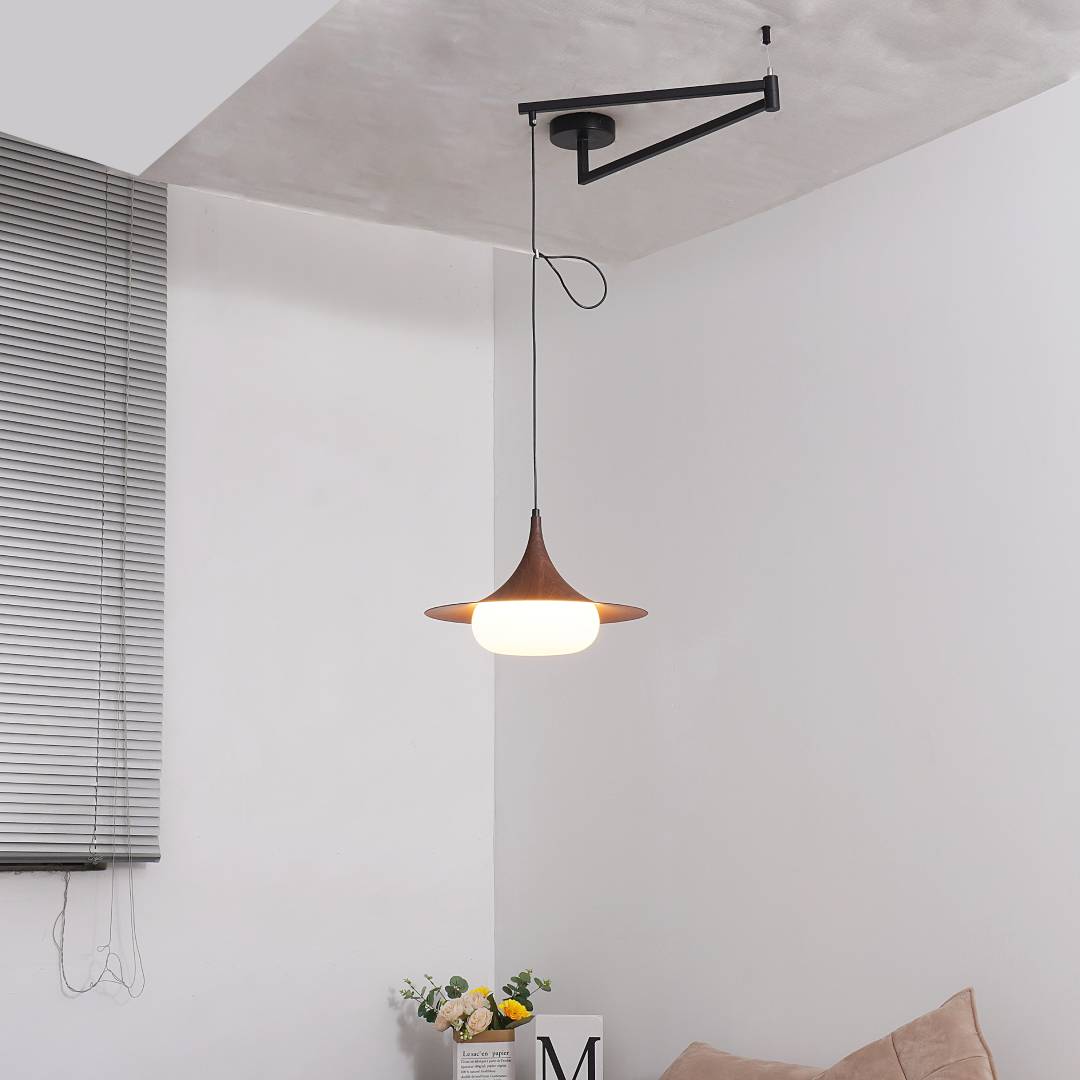 Swing Arm Pendant Light | Adjustable Ceiling Lighting for Dining Room | Lologe